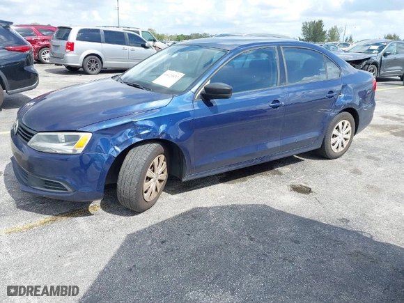 2014 Volkswagen Jetta Sedan S with VIN 3VW2K7AJ9EM391783, listed as a IAAI auction lot 41623537 with 181,097 mi miles. Bid and sale history available at carsss.com. Image 2.