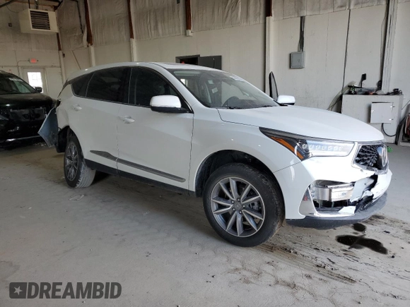 2021 Acura RDX w/Technology Package with VIN 5J8TC2H55ML021478, listed as a Copart auction lot 46995355 with 37,564 mi miles and Salvage Title. Bid and sale history available at carsss.com. Image 4.