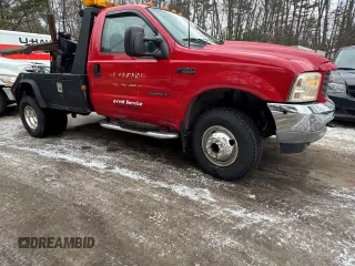 2001 Ford F-350 with VIN 1FDWF37FX1EC59230, listed as a Copart auction lot 42909475 with 64,852 mi miles and Salvage title. Bid and sale history available at DreamBid. Image 1.