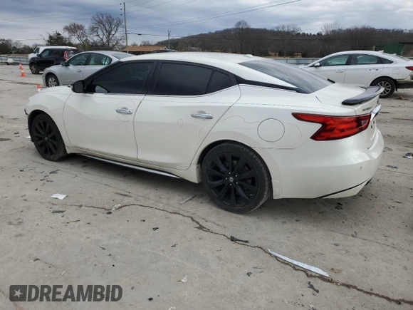 2016 Nissan Maxima SL with VIN 1N4AA6AP7GC408705, listed as a Copart auction lot 44404025 with 135,184 mi miles and Salvage title. Bid and sale history available at DreamBid. Image 2.