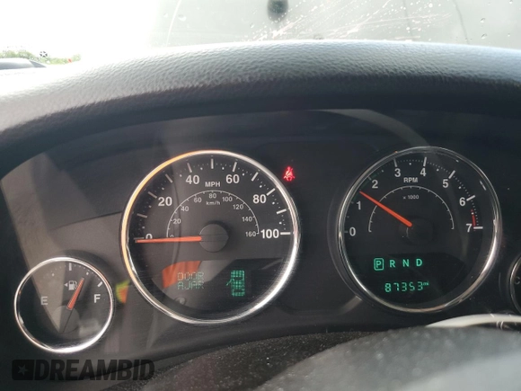 2016 Jeep Wrangler Unlimited 75th Anniversary with VIN 1C4BJWEG3GL216156, listed as a Copart auction lot 62611845 with 87,353 mi miles and Salvage title. Bid and sale history available at DreamBid. Image 9.