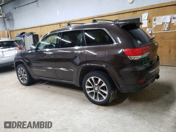 2017 Jeep Grand Cherokee Overland with VIN 1C4RJFCT2HC880920, listed as a Copart auction lot 86600834 with 147,326 mi miles and Clean Title. Bid and sale history available at carsss.com. Image 2.