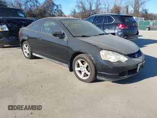 2003 Acura RSX with VIN JH4DC53893C004458, listed as a IAAI auction lot 41504993 with 185,921 mi miles. Bid and sale history available at carsss.com. Image 1.