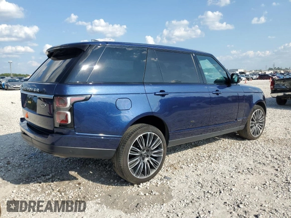2020 Land Rover Range Rover with VIN SALGS5SE2LA568112, listed as a Copart auction lot 71191344 with 39,954 mi miles and Clean title. Bid and sale history available at DreamBid. Image 3.
