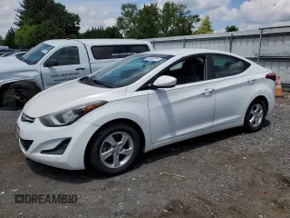 2014 Hyundai Elantra SE with VIN 5NPDH4AEXEH467609, listed as a Copart auction lot 58842575 with 109,111 mi miles and Salvage title. Bid and sale history available at DreamBid. Image 1.