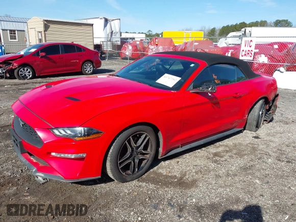 2018 Ford Mustang EcoBoost Premium with VIN 1FATP8UH6J5136067, listed as a IAAI auction lot 41747202 with 174,000 mi miles and . Bid and sale history available at carsss.com. Image 17.