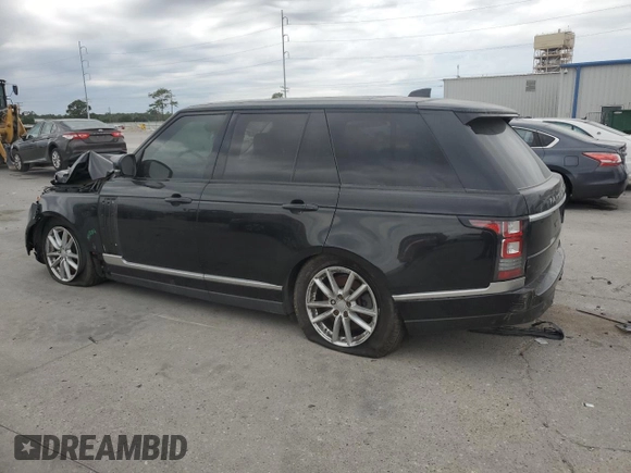 2017 Land Rover Range Rover z VIN SALGR2FKXHA366989, wystawiony jako Copart lot #74100824 z przebiegiem Nie podano mil oraz Szkoda całkowita • Salvage title. Historia ofert i sprzedaży dostępna na DreamBid. Obrazek 2.