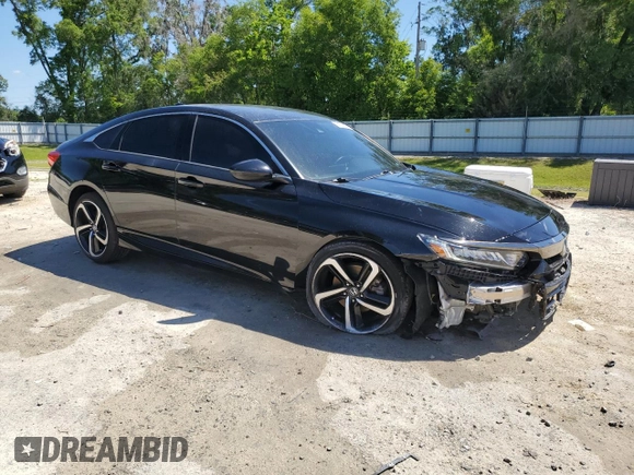 2019 Honda Accord Sport with VIN 1HGCV1F39KA095811, listed as a Copart auction lot 53125005 with 111,086 mi miles and Salvage Title. Bid and sale history available at DreamBid. Image 4.