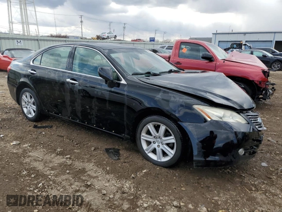 2007 Lexus ES 350 with VIN JTHBJ46G672125681, listed as a Copart auction lot 50536165 with Not Provided miles and Salvage Title. Bid and sale history available at carsss.com. Image 4.