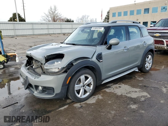 2019 MINI Countryman Cooper with VIN WMZYV5C56K3F57640, listed as a Copart auction lot 81803204 with 66,422 mi miles and Salvage Title. Bid and sale history available at carsss.com. Image 1.