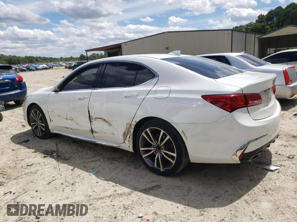 2020 Acura TLX Technology with VIN 19UUB2F43LA004089, listed as a Copart auction lot 56163775 with 56,653 mi miles and Salvage title. Bid and sale history available at DreamBid. Image 2.