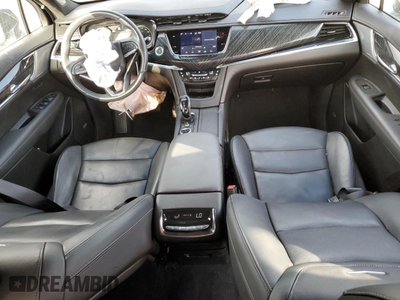2023 Cadillac XT6 FWD Premium Luxury with VIN 1GYKPCRS9PZ117215, listed as a Copart auction lot 71242714 with 29,162 mi miles and Salvage Title. Bid and sale history available at carsss.com. Image 8.