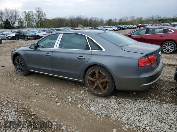 2014 Audi A8 3.0T with VIN WAURGAFDXEN009752, listed as a Copart auction lot 54541165 with 118,687 mi miles and Clean Title. Bid and sale history available at DreamBid. Image 2.