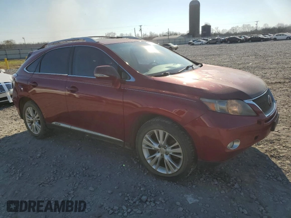 2010 Lexus RX 450h with VIN JTJBC1BA8A2408678, listed as a Copart auction lot 46742485 with 166,685 mi miles and Clean Title. Bid and sale history available at DreamBid. Image 4.