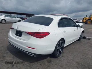 2024 Mercedes-Benz C 300 with VIN W1KAF4GB8RR164807, listed as a IAAI auction lot 42347990 with Not provided miles and . Bid and sale history available at DreamBid. Image 4.