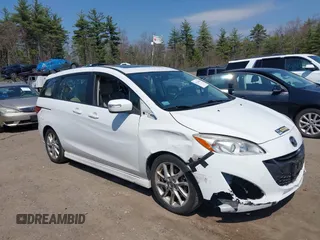 2013 Mazda Mazda5 Grand Touring with VIN JM1CW2DL7D0157980, listed as a IAAI auction lot 42114014 with 201,562 mi miles. Bid and sale history available at carsss.com. Image 1.