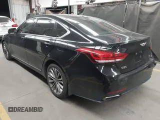 2017 Genesis G80 3.8L z VIN KMHGN4JE4HU175479, wystawiony jako IAAI lot #42161608 z przebiegiem 118 066 mil mil oraz . Historia ofert i sprzedaży dostępna na DreamBid. Obrazek 3.
