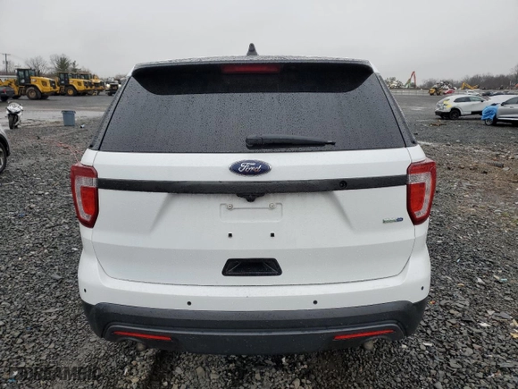 2016 Ford Utility Police Interceptor with VIN 1FM5K8AR3GGA48391, listed as a Copart auction lot 50031855 with 0 mi miles and Salvage Title. Bid and sale history available at carsss.com. Image 6.
