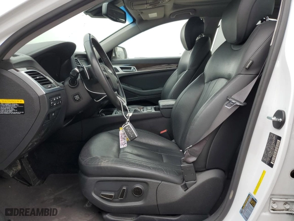2017 Genesis G80 3.8L with VIN KMHGN4JE7HU171491, listed as a Copart auction lot 72650834 with 113,210 mi miles and Salvage Title. Bid and sale history available at carsss.com. Image 7.