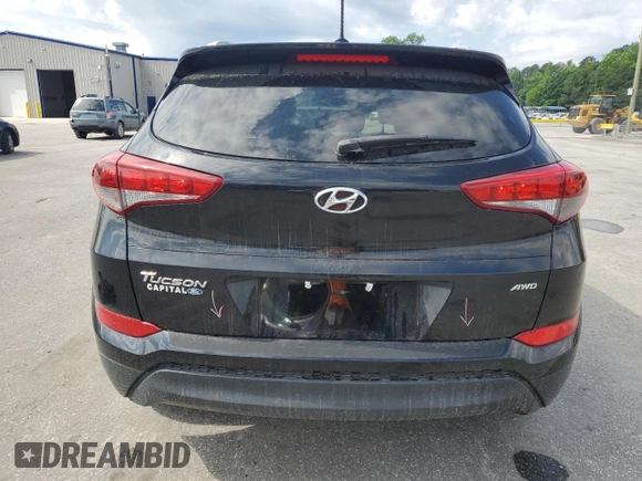2016 Hyundai Tucson SE z VIN KM8J3CA41GU222107, wystawiony jako Copart lot #55587125 z przebiegiem 99 918 mil mil oraz Szkoda całkowita • Salvage title. Historia ofert i sprzedaży dostępna na DreamBid. Obrazek 6.