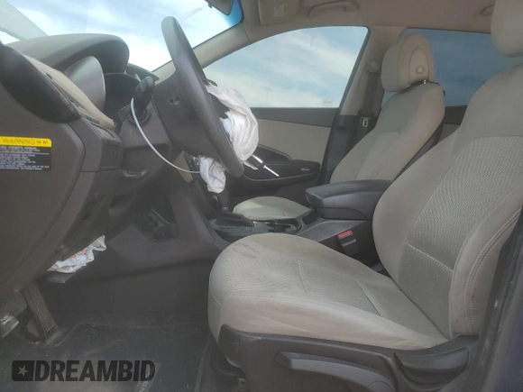 2017 Hyundai Santa Fe 2.4L with VIN 5XYZT3LB7HG489726, listed as a Copart auction lot 48418395 with 56,591 mi miles and Salvage title. Bid and sale history available at DreamBid. Image 7.