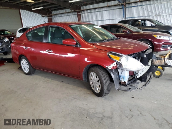 2019 Nissan Versa SV with VIN 3N1CN7AP0KL880905, listed as a Copart auction lot 62535345 with 42,312 mi miles and Salvage title. Bid and sale history available at DreamBid. Image 4.