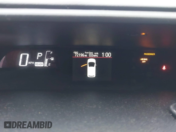 2016 Toyota Prius One with VIN JTDKDTB33G1121440, listed as a IAAI auction lot 42063762 with 72,196 mi miles and . Bid and sale history available at DreamBid. Image 7.