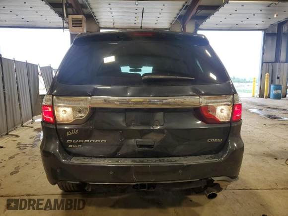 2013 Dodge Durango Crew with VIN 1C4RDJDG2DC663518, listed as a Copart auction lot 62736515 with 226,720 mi miles and Salvage title. Bid and sale history available at DreamBid. Image 6.
