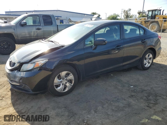 2014 Honda Civic Sedan LX with VIN 19XFB2F59EE234655, listed as a Copart auction lot 50932145 with 197,540 mi miles and Salvage Title. Bid and sale history available at carsss.com. Image 1.