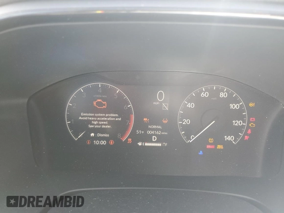2025 Honda CR-V EX with VIN 5J6RS4H41SL008460, listed as a Copart auction lot 52074205 with 4,162 mi miles and Salvage Title. Bid and sale history available at DreamBid. Image 9.