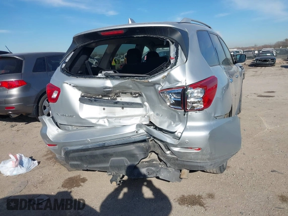 2019 Nissan Pathfinder S with VIN 5N1DR2MN7KC634430, listed as a IAAI auction lot 41289863 with 131,654 mi miles and . Bid and sale history available at DreamBid. Image 6.
