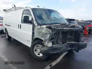 2006 Chevrolet Express Cargo Van with VIN 1GCGG29V961154973, listed as a IAAI auction lot 41454402 with 280,356 mi miles. Bid and sale history available at carsss.com. Image 1.
