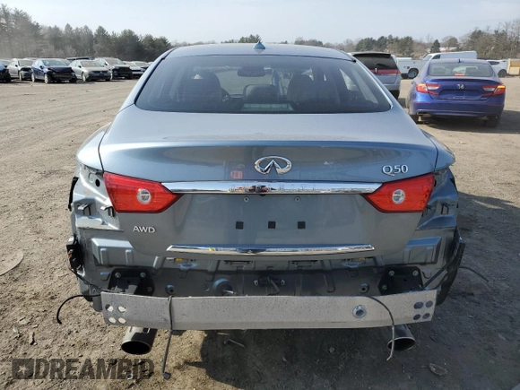 2017 Infiniti Q50 3.0t Premium with VIN JN1EV7ARXHM839092, listed as a Copart auction lot 47545185 with 79,226 mi miles and Salvage Title. Bid and sale history available at carsss.com. Image 6.
