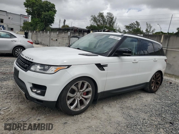 2014 Land Rover Range Rover Sport Autobiography with VIN SALWV2EF5EA322132, listed as a Copart auction lot 51785705 with 135,134 mi miles and Salvage title. Bid and sale history available at DreamBid. Image 1.