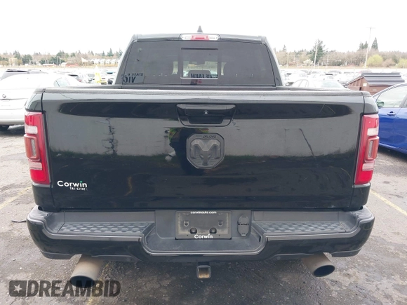 2019 Ram 1500 Big Horn/Lone Star with VIN 1C6SRFFT9KN625013, listed as a IAAI auction lot 41611276 with 100,463 mi miles. Bid and sale history available at carsss.com. Image 17.