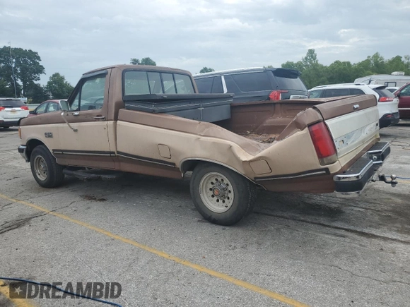 1987 Ford F-150 with VIN 2FTEF15H8HCA66731, listed as a Copart auction lot 58696774 with 81,683 mi miles and Salvage Title. Bid and sale history available at carsss.com. Image 2.