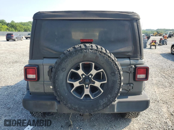 2020 Jeep Wrangler Sport with VIN 1C4GJXAG4LW189950, listed as a Copart auction lot 59385455 with 125,848 mi miles and Salvage title. Bid and sale history available at DreamBid. Image 6.