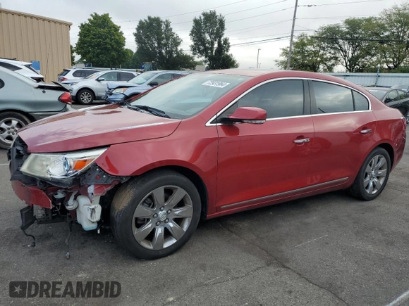 2013 Buick LaCrosse Premium 1 with VIN 1G4GF5E38DF302518, listed as a Copart auction lot 72931964 with 112,473 mi miles and Salvage Title. Bid and sale history available at DreamBid. Image 1.