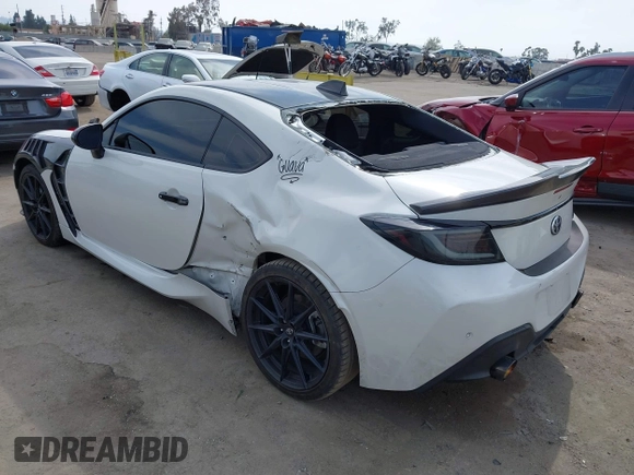 2022 Toyota GR86 with VIN JF1ZNBC13N8758065, listed as a IAAI auction lot 42030056 with 30,436 mi miles. Bid and sale history available at carsss.com. Image 3.