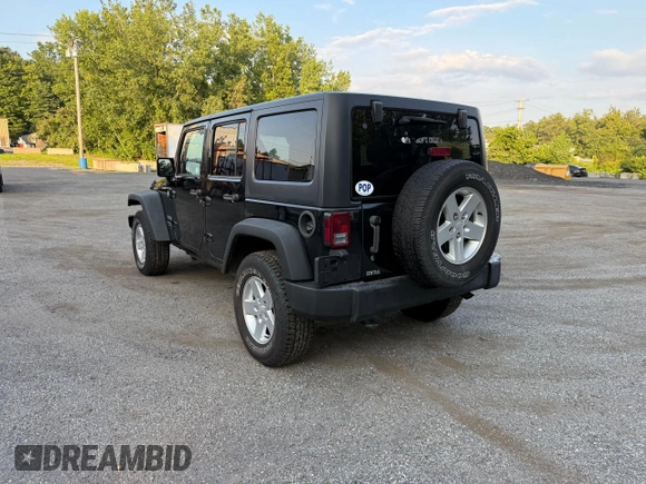 2015 Jeep Wrangler Unlimited Sport with VIN 1C4BJWDG8FL502570, listed as a Copart auction lot 65854505 with 120,541 mi miles and Clean title. Bid and sale history available at DreamBid. Image 3.