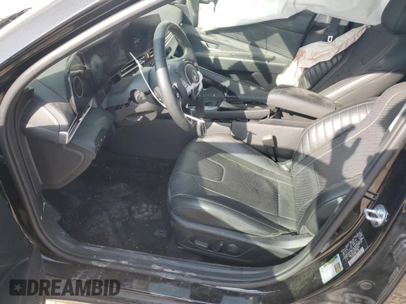 2023 Hyundai Elantra Limited with VIN KMHLP4AG2PU608936, listed as a Copart auction lot 48985815 with 24,299 mi miles and Salvage Title. Bid and sale history available at DreamBid. Image 7.