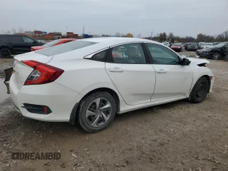2019 Honda Civic LX with VIN 2HGFC2F67KH545606, listed as a Copart auction lot 79925204 with 96,017 mi miles and Salvage Title. Bid and sale history available at DreamBid. Image 3.