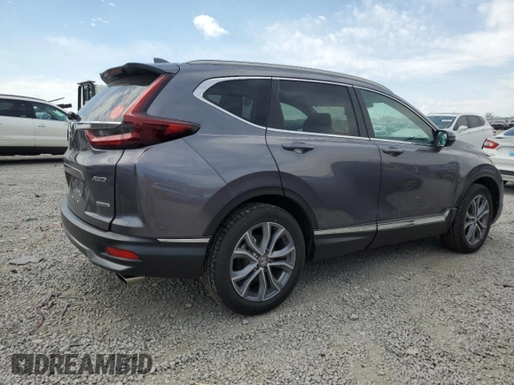 2020 Honda CR-V Touring with VIN 7FARW2H96LE020025, listed as a Copart auction lot 53718965 with 37,906 mi miles and Salvage title. Bid and sale history available at DreamBid. Image 3.