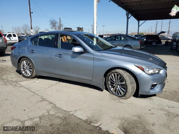 2019 Infiniti Q50 3.0t LUXE with VIN JN1EV7AP6KM542245, listed as a Copart auction lot 48383735 with 74,772 mi miles and Salvage Title. Bid and sale history available at carsss.com. Image 4.