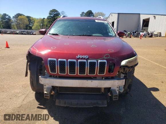 2019 Jeep Cherokee Latitude Plus with VIN 1C4PJLLB0KD128647, listed as a Copart auction lot 50322885 with 125,195 mi miles and Salvage Title. Bid and sale history available at carsss.com. Image 5.