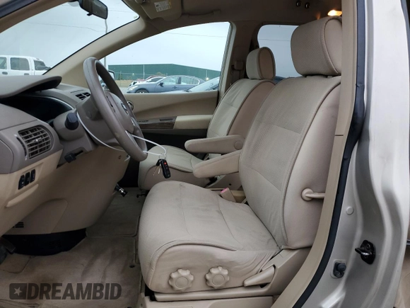 2007 Nissan Quest S with VIN 5N1BV28U07N116577, listed as a Copart auction lot 83698144 with 143,921 mi miles and Salvage Title. Bid and sale history available at carsss.com. Image 7.