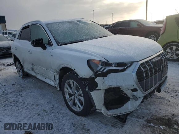 2022 Audi Q3 S line Premium Plus with VIN WA1EECF39N1090352, listed as a Copart auction lot 88731675 with 45,056 mi miles and Non Repairable. Bid and sale history available at carsss.com. Image 4.