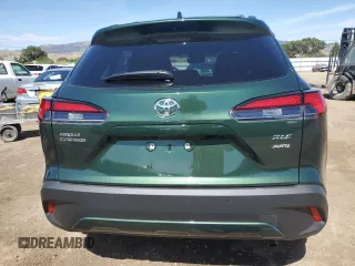 2025 Toyota Corolla Cross XLE with VIN 7MUDAABG2SV124680, listed as a Copart auction lot 57468355 with 2,180 mi miles and Salvage title. Bid and sale history available at DreamBid. Image 6.