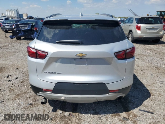 2022 Chevrolet Blazer LT with VIN 3GNKBHR40NS165707, listed as a Copart auction lot 56147245 with Not provided miles and Salvage title. Bid and sale history available at DreamBid. Image 6.