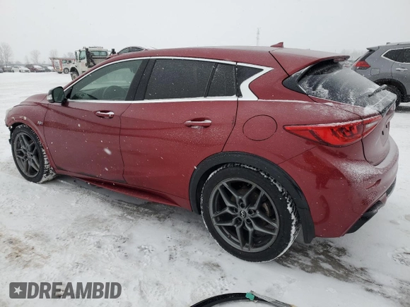 2017 Infiniti QX30 Premium with VIN SJKCH5CP9HA021587, listed as a Copart auction lot 45112045 with 127,276 mi miles and Salvage Title. Bid and sale history available at DreamBid. Image 2.